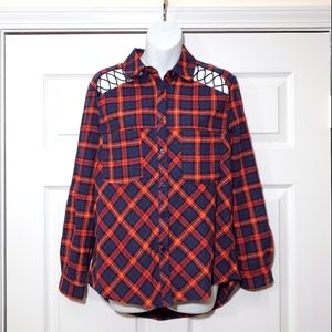 Free People *style* plaid top